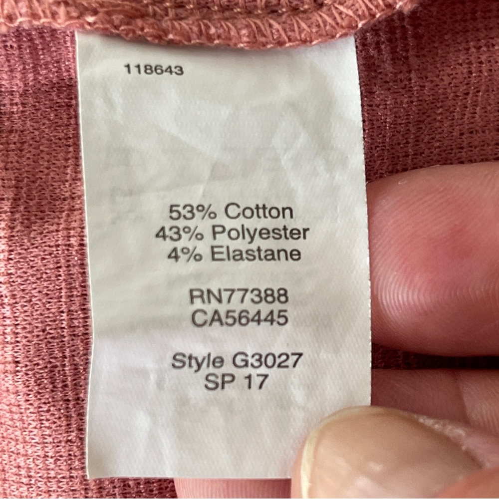 Madewell Coral Pink Short Cold Shoulder Sleeve Blouse Top Size XS - Picture 8 of 8